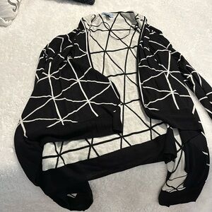 Oversized Black & White Sweater